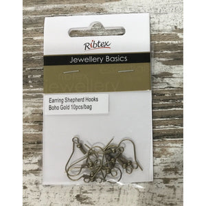 Earrings Shepherd Hooks 10pc bag