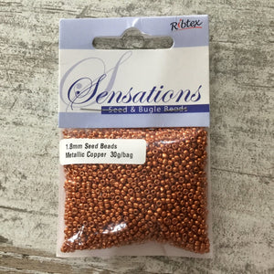 Glass Seed Beads 1.8mm 25g bag