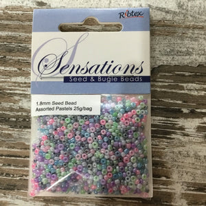 Glass Seed Beads 1.8mm 25g bag