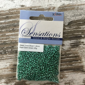 Glass Seed Beads 1.8mm 25g bag