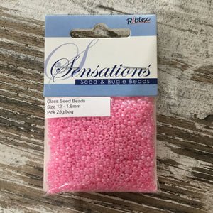 Glass Seed Beads 1.8mm 25g bag