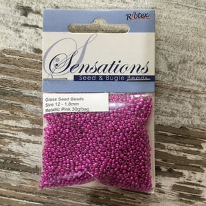 Glass Seed Beads 1.8mm 25g bag