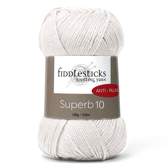 Fiddlesticks Superb 10 100% Anti Pilling Acrylic 10ply 100g