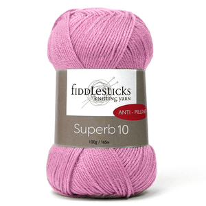 Fiddlesticks Superb 10 100% Anti Pilling Acrylic 10ply 100g