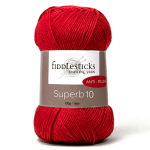 Fiddlesticks Superb 10 100% Anti Pilling Acrylic 10ply 100g