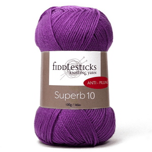 Fiddlesticks Superb 10 100% Anti Pilling Acrylic 10ply 100g