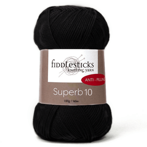 Fiddlesticks Superb 10 100% Anti Pilling Acrylic 10ply 100g