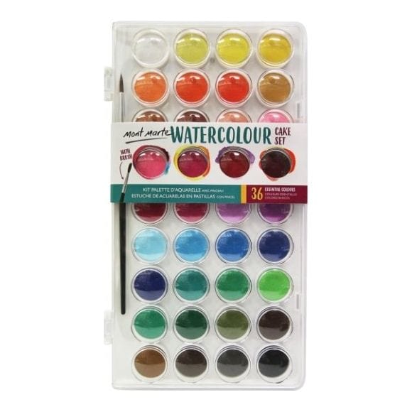 Watercolour Cake Set 37 Piece