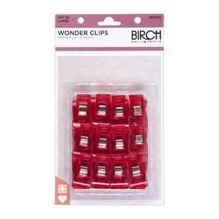 Wonder Clips Large 24pc - Birch