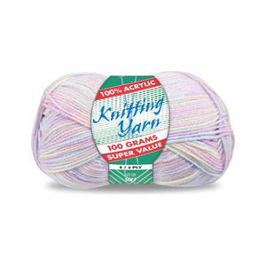 Yatsal Knitting Yarn 8 ply 100g Multicolour