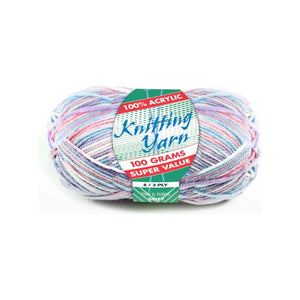 Yatsal Knitting Yarn 8 ply 100g Multicolour