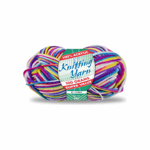 Yatsal Knitting Yarn 8 ply 100g Multicolour