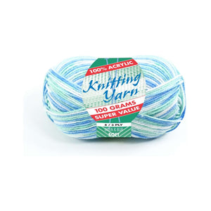 Yatsal Knitting Yarn 8 ply 100g Multicolour