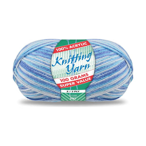 Yatsal Knitting Yarn 8 ply 100g Multicolour