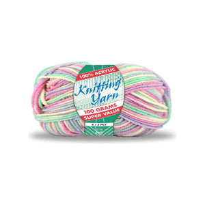 Yatsal Knitting Yarn 8 ply 100g Multicolour