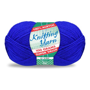 Yatsal Knitting Yarn 8 ply 100g Solid