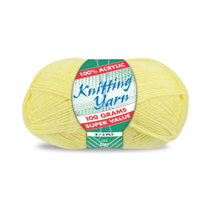 Yatsal Knitting Yarn 8 ply 100g Solid