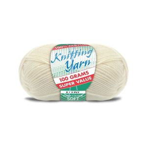 Yatsal Knitting Yarn 8 ply 100g Solid