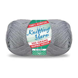 Yatsal Knitting Yarn 8 ply 100g Solid