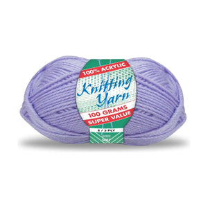 Yatsal Knitting Yarn 8 ply 100g Solid