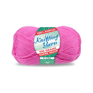 Yatsal Knitting Yarn 8 ply 100g Solid