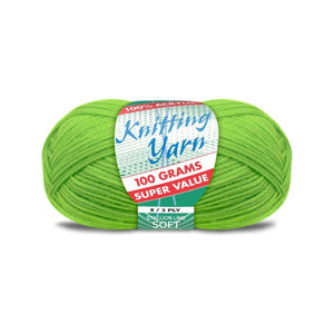 Yatsal Knitting Yarn 8 ply 100g Solid