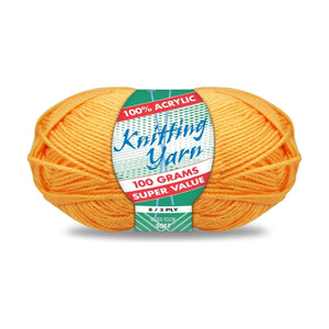 Yatsal Knitting Yarn 8 ply 100g Solid