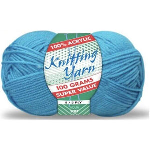 Yatsal Knitting Yarn 8 ply 100g Solid