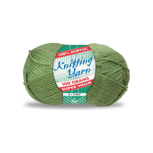 Yatsal Knitting Yarn 8 ply 100g Solid