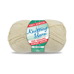 Yatsal Knitting Yarn 8 ply 100g Solid