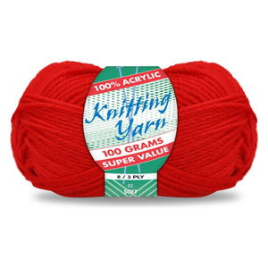 Yatsal Knitting Yarn 8 ply 100g Solid