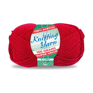 Yatsal Knitting Yarn 8 ply 100g Solid