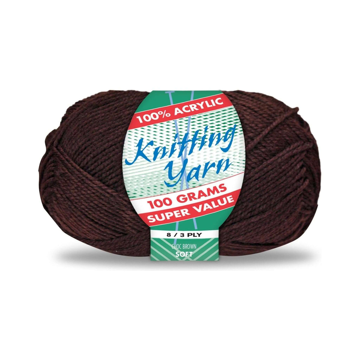 Yatsal Knitting Yarn 8 ply 100g Solid
