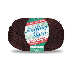 Yatsal Knitting Yarn 8 ply 100g Solid