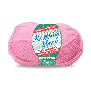 Yatsal Knitting Yarn 8 ply 100g Solid