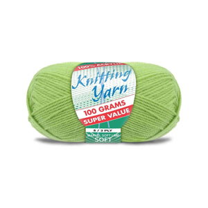 Yatsal Knitting Yarn 8 ply 100g Solid (BULK 10 PACK)