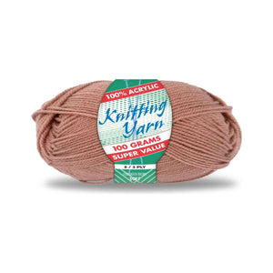 Yatsal Knitting Yarn 8 ply 100g Solid (BULK 10 PACK)