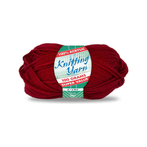 Yatsal Knitting Yarn 8 ply 100g Solid (BULK 10 PACK)