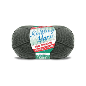 Yatsal Knitting Yarn 8 ply 100g Solid (BULK 10 PACK)