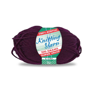 Yatsal Knitting Yarn 8 ply 100g Solid (BULK 10 PACK)