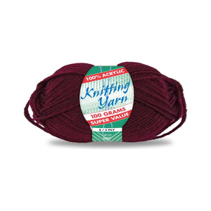 Yatsal Knitting Yarn 8 ply 100g Solid (BULK 10 PACK)